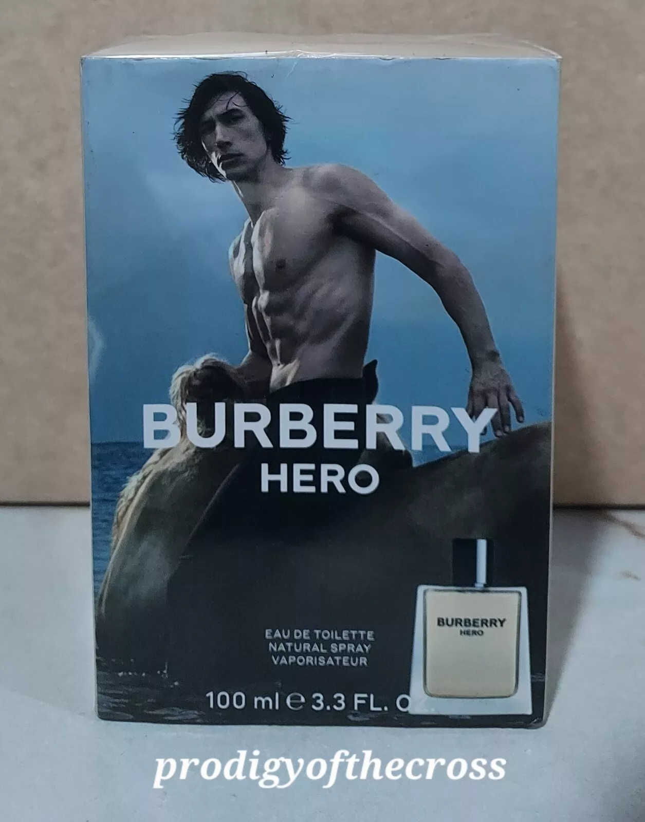 Adam Driver Burberry Hero Men's Eau de Toilette Natural Spray (100ml or 3.3oz)