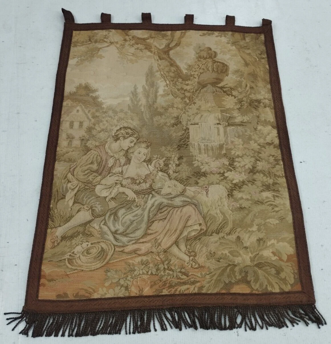 Vintage French Beautiful Romantic Scene Home Decor Wall Hanging Tapestry 70x52 cm -